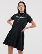 Cheap Monday Mystic Logo A-line T-shirt Dress - Black