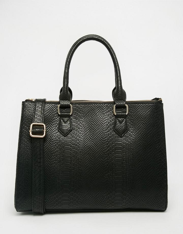 Asos Zip Top Tote Bag - Multi