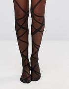 Gipsy Ribbon Wrap Tights - Black