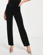 Asos Design Slinky Wide Leg Pants In Black
