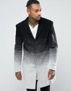 Sixth June Overcoat In Dip Dye - Black
