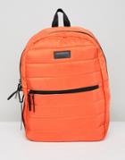 Consigned Quilted Backpack In Orange - Orange