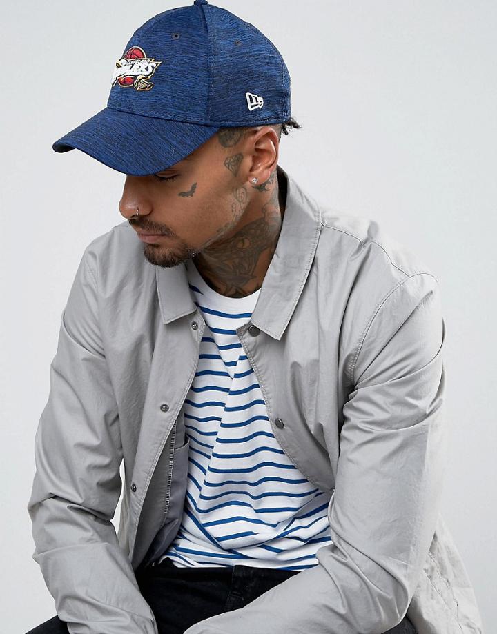 New Era 39thirty Stretch Cap Cleveland Cavaliers In Space Dye - Navy
