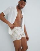 Oiler & Boiler Swim Shorts Octopus Print - Beige