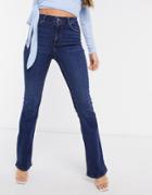 New Look Flared Jeans In Blue-blues
