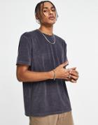 Asos Design Relaxed T-shirt In Gray Towelling