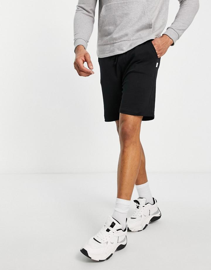Jack & Jones Essentials Slim Jersey Shorts In Black