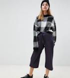 Noisy May Petite Denim Affect Jersey Culottes - Blue