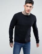 Bellfield Rib Sweater - Black