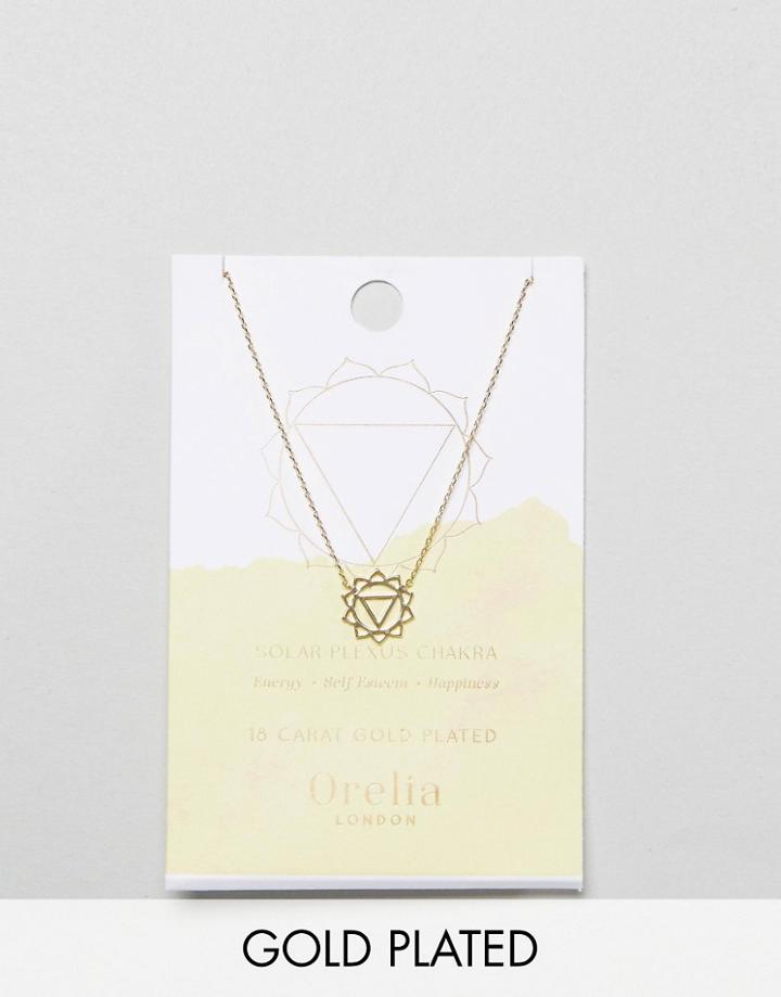 Orelia Gold Plated Solar Plexus Chakra Necklace - Gold
