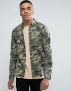 Redefined Rebel Shirt In Camo Print - Green