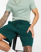 Asos Design Set Oversized Jersey Shorts In Green