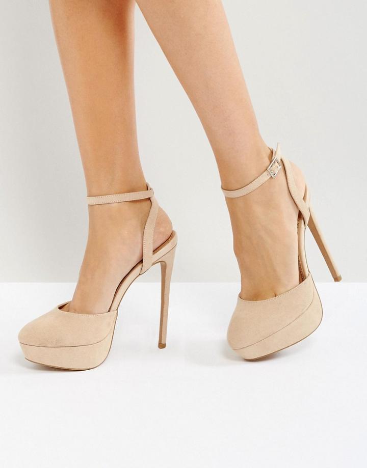 Asos Paula Platform Heels - Beige