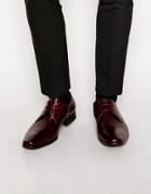 Aldo Mathurin Leather Derby Shoes - Red
