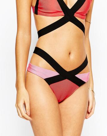 Luxe Lane Bandage Strappy Bikini Bottom