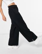 Weekday Roxa Organic Cotton Straight Leg Sweatpants In Black Set