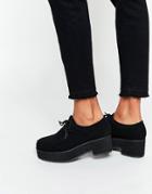 Asos Opera Lace Up Shoes - Black