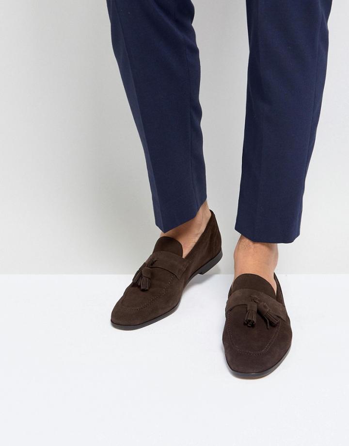 Kurt Geiger London Danza Suede Loafers - Brown