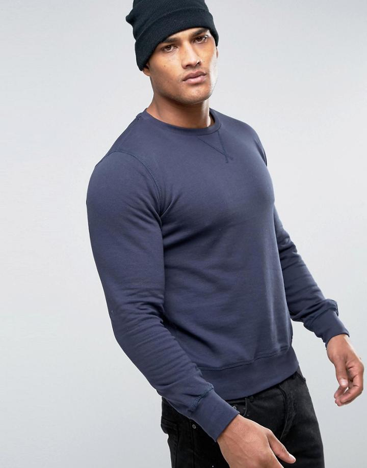 Brave Soul Basic Sweatshirt - Navy