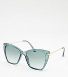 Jeepers Peepers Women's Cat Eye Sunglasses In Green - Exclusive To Asos
