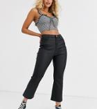 Urban Bliss Coated Crop Kick Flare Jeans