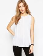 Asos Swing Tank With Drape - White