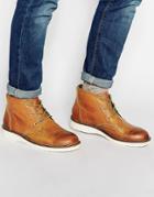 Selected Homme Charles Leather Boot - Brown