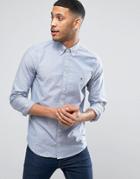 Tommy Hilfiger Stretch Oxford Shirt Slim Fit Buttondown In Navy - Navy