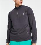 South Beach 1/4 Zip Sweatshirt In Black