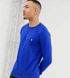 French Connection Tall Crew Neck Logo Sweat-blue