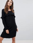 Only Alex Frill Shift Dress - Black