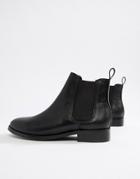 Office Flat Chelsea Boots - Black