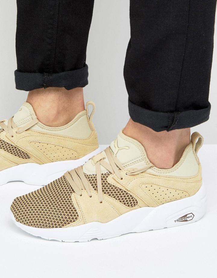 Puma Blaze Of Glory Soft Tech Sneakers In Beige 36412804 - Beige