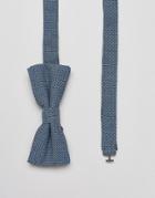 Jack & Jones Bow Tie In Pattern Chambray - Navy