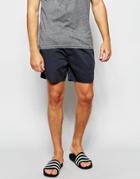 Asos Chino Shorts With Elasticated Waist In Petrol - Petrol