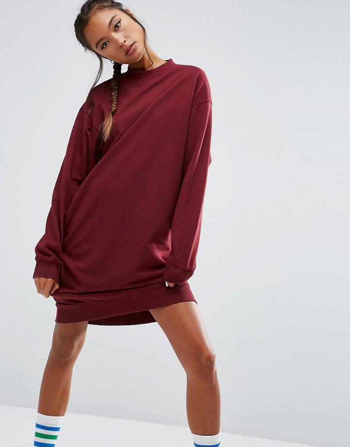 Asos Sweat Dress - Red