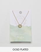 Orelia Gold Plated Heart Chakra Necklace - Gold