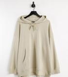 Only Curve Hoodie Set In Beige-neutral