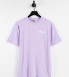 Fila Small Logo T-shirt In Pastel Purple Exclusive To Asos