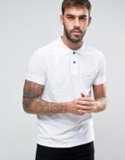 Boss Orange By Hugo Boss Slim Polo Washed Pique In White - White