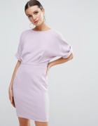 Asos Mini Wiggle Dress - Purple