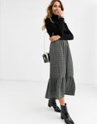 Vero Moda Aware Checked Midi Skirt