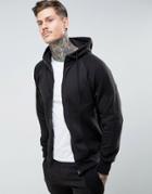 Another Influence Ribbed Panel Hoodie - Black