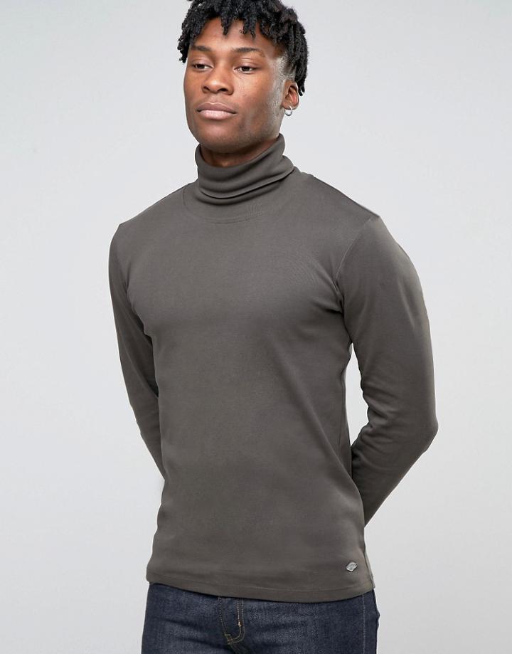 Esprit Roll Neck Long Sleeve T-shirt - Green