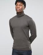 Esprit Roll Neck Long Sleeve T-shirt - Green