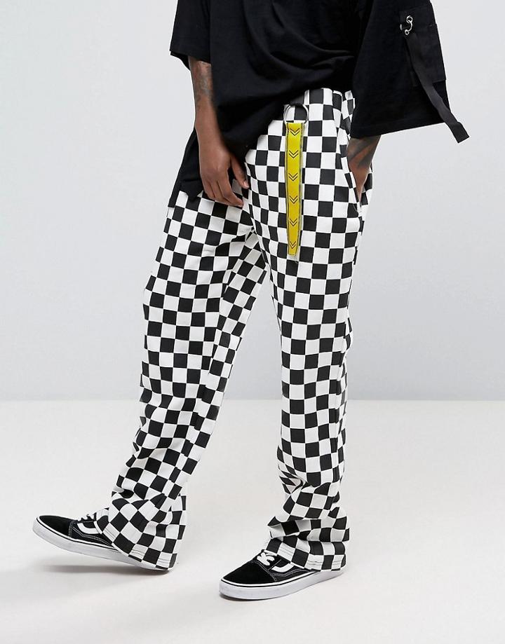 Granted Joggers In Check - Black