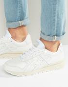 Asics Gt-ii Premium Leather Sneakers In White H7l2l 0101 - White