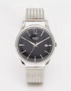 Henry London Edgeware Mesh Watch In Silver - Silver
