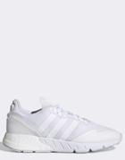 Adidas Originals Zx 1k Flux Sneakers In Triple White