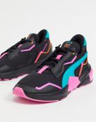 Puma Provoke Xt Sneakers In Black And Neon